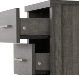 Image: 7121 - Lisbon 3 Drawer Bedside Chest - Grain